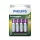 Philips újratölthető Ni-Mh ceruza akku AA 2500 mAh (R6B4RTU25/10) (1,2V) B4, 4 db