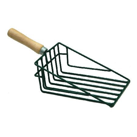 Zöldség szállító fanyelű rácsos kislapát - 150x350mm