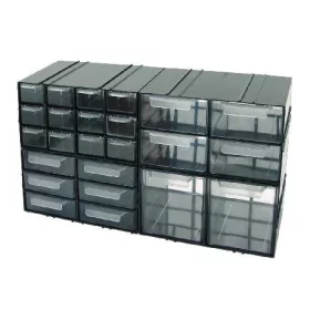 Kombinált műanyag tárolószekrény - 230x125x140mm/2fiók