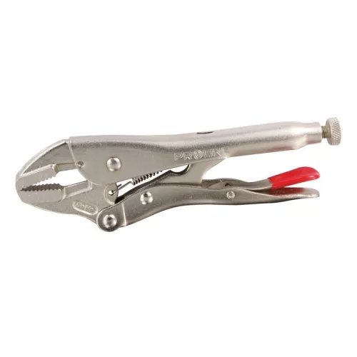 Proline krómozott önzáró fogó lapos csőrrel - 180mm