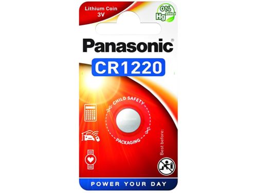 Panasonic lítium gombelem 3 V CR1220