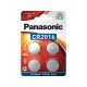 Panasonic lítium gombelem 3 V (4 db/cs) CR2016