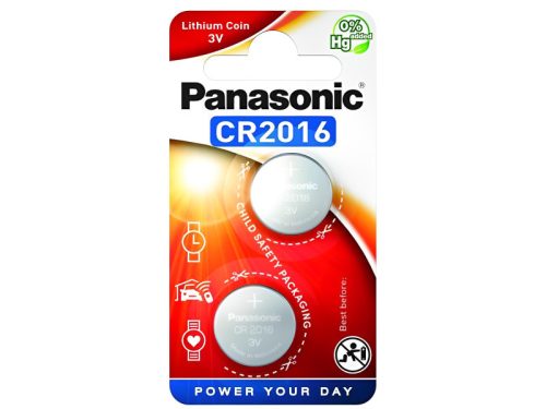 Panasonic lítium gombelem 3 V (2 db/cs) CR2016