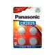 Panasonic lítium gombelem 3 V (4 db/cs) CR2025
