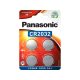 Panasonic lítium gombelem 3 V (4 db/cs) CR2032