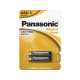 Panasonic AAA/mikro tartós alkáli elem 1,5 V (2 db/cs)