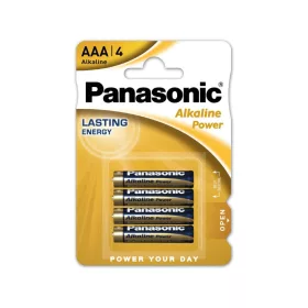 Panasonic AAA/mikro tartós alkáli elem 1,5 V (4 db/cs)