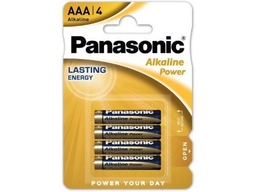 Panasonic AAA/mikro tartós alkáli elem 1,5 V (4 db/cs)