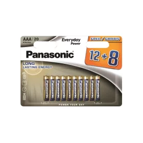 Panasonic AAA/mikro tartós alkáli elem 1,5 V (20 db/cs)