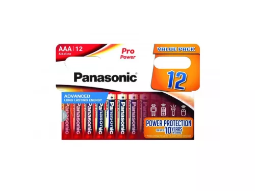Panasonic AAA/mikro tartós alkáli elem 1,5 V (12 db/cs)