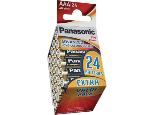 Panasonic AAA/mikro tartós alkáli elem 1,5 V (24 db/cs)