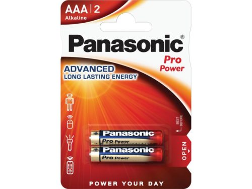 Panasonic AAA/mikro tartós alkáli elem 1,5 V (2 db/cs)