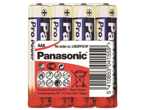Panasonic AAA/mikro tartós alkáli elem 1,5 V (4 db/cs)
