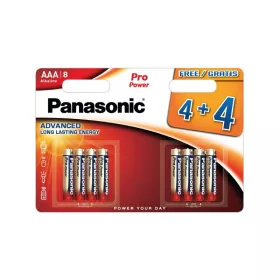Panasonic AAA/mikro tartós alkáli elem 1,5 V (8 db/cs)