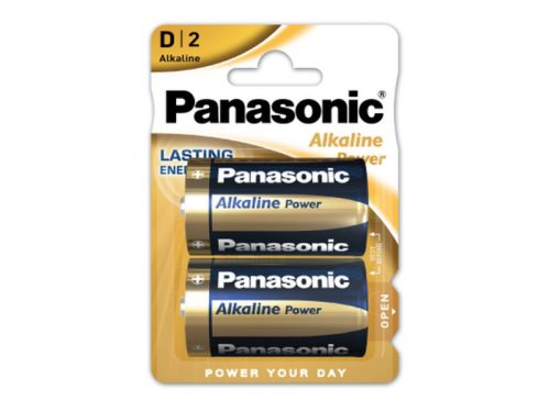 Panasonic D/góliát tartós alkáli elem 1,5 V (2 db/cs)