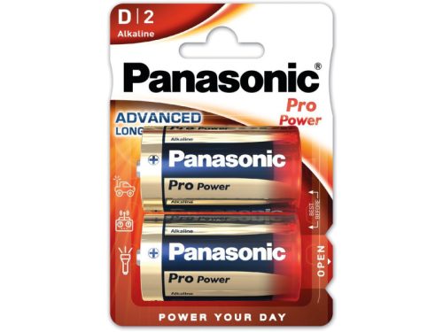 Panasonic D/góliát tartós alkáli elem 1,5 V (2 db/cs)