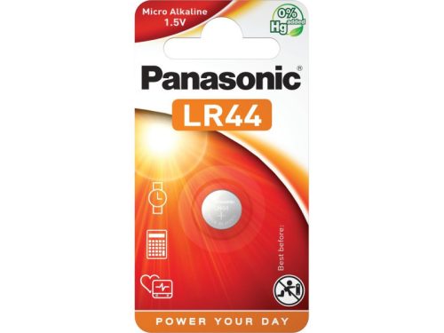 Panasonic alkáli gombelem 1,5 V LR44