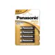 Panasonic AA/ceruza tartós alkáli elem 1,5 V (4 db/cs)