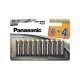 Panasonic AA/ceruza tartós alkáli elem 1,5 V (10 db/cs)