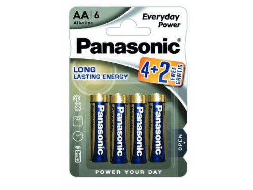 Panasonic AA/ceruza tartós alkáli elem 1,5 V (6 db/cs)