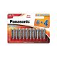 Panasonic AA/ceruza tartós alkáli elem 1,5 V (10 db/cs)