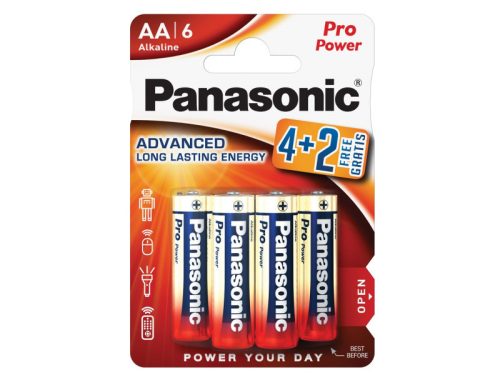 Panasonic AA/ceruza tartós alkáli elem 1,5 V (6 db/cs)