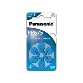 Panasonic cink-levegő hallókészülék elem 1,4 V (6 db/cs) PR675