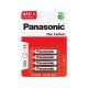Panasonic AAA/mikro cink-mangán tartós elem 1,5 V (4 db/cs)