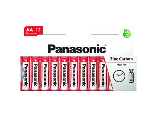 Panasonic AA/ceruza cink-mangán tartós elem 1,5 V (12 db/cs)