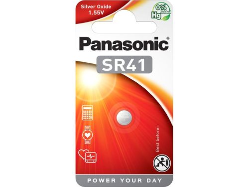 Panasonic ezüstoxid gombelem 1,55 V SR41