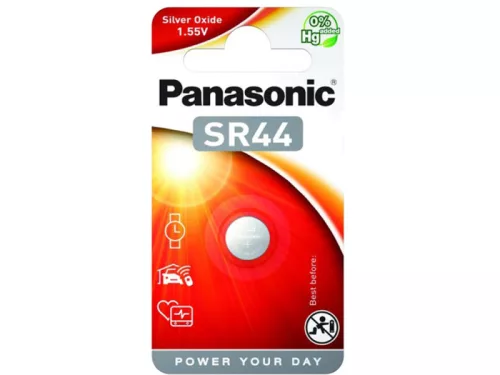 Panasonic ezüstoxid gombelem 1,55 V SR44