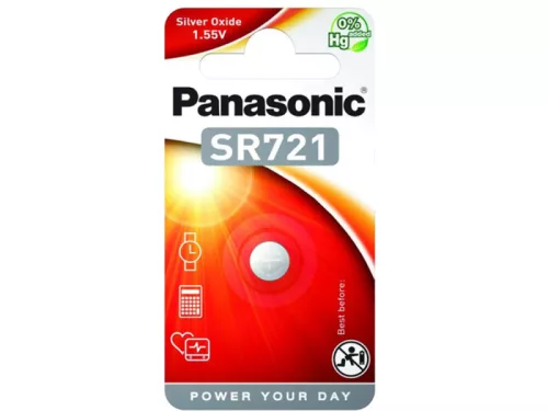 Panasonic ezüstoxid gombelem 1,55 V SR721