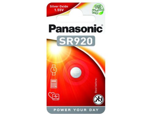 Panasonic ezüstoxid gombelem 1,55 V SR920