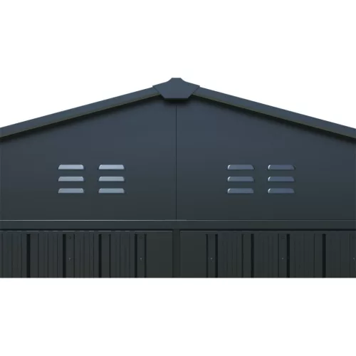 Riwall PRO fém garázs 3 x 6 m nyeregtetővel RMCG 20x10 Anthracite