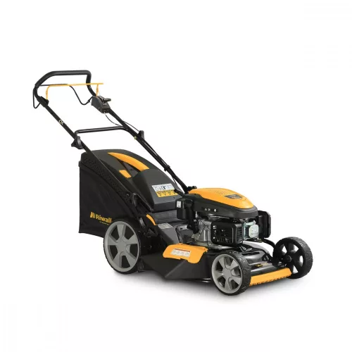 Riwall önjáró benzinmotoros multifunkciós fűnyíró 4 az 1-ben állítható sebességgel RPM 5155 V PRO