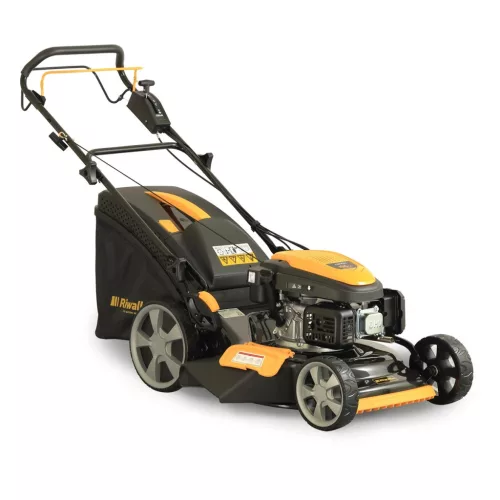 Riwall önjáró benzinmotoros multifunkciós fűnyíró 4 az 1-ben állítható sebességgel RPM 5155 V PRO
