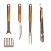 Riwall PRO 4-részes prémium rozsdamentes acél grilleszköz készlet RBBQ 4W SET