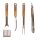 Riwall PRO 4-részes prémium rozsdamentes acél grilleszköz készlet RBBQ 4W SET
