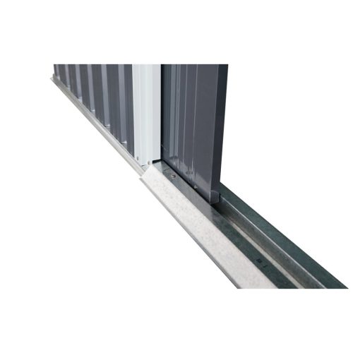 Riwall 8x10 antracit - fém kerti tároló 3 x 2,4 m nyeregtetővel pro rMSA