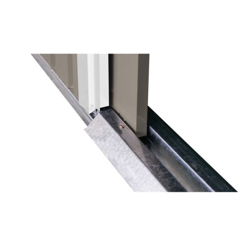 Riwall 8x10 barna fém kerti tároló 3 x 2,4 m nyeregtetővel pro rMSA