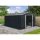 Riwall PRO fém kerti tároló 3 x 3,7 m nyeregtetővel (antracit) RMSA 12x10 Anthracite