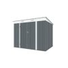 Riwall 6x8 antracit fém kerti tároló 2,4 x 1,8 m lapostetővel pro rMSP