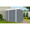 Riwall 6x8 antracit fém kerti tároló 2,4 x 1,8 m lapostetővel pro rMSP