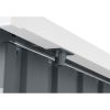 Riwall PRO fém kerti tároló 2,4 x 2,8 m lapostetővel RMSP 9x8 antracit LUX
