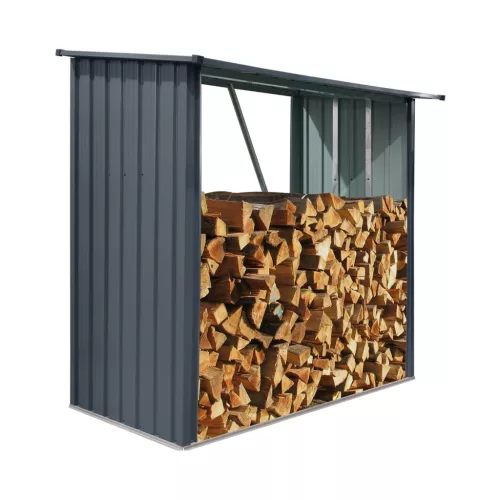 Riwall PRO tűzifatároló lejtős tetővel 2 x 1,5 m RMWS 3x7 Anthracite