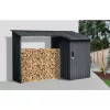 Riwall PRO tűzifatároló fészerrel 2,7 x 1,6 m RMWS 3x9 Anthracite