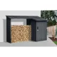 Riwall PRO tűzifatároló fészerrel 2,7 x 1,6 m RMWS 3x9 Anthracite