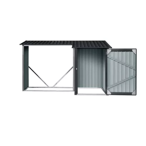 Riwall PRO tűzifatároló fészerrel 2,7 x 1,6 m RMWS 3x9 Anthracite