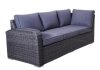 ROJAPLAST MONTREAL exkluzív polyrattan bútor garnitúra - antracit/szürke