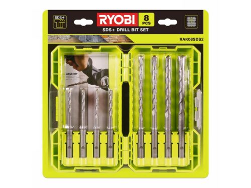 Ryobi kőzetfúró készlet 8 részes SDS-Plus RAK08SDS2